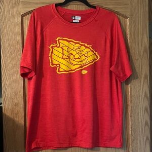 Kansas City Chiefs Vibrant Red Tee with Yellow Logo